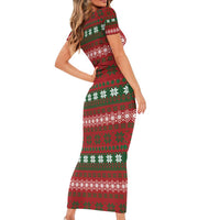 Bulldog Snacks Christmas Family Matching Short Sleeve Bodycon Dress and Hawaiian Shirt They Know You Have Snacks - Wonder Print Shop