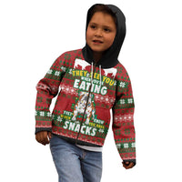 Bulldog Snacks Christmas Kid Hoodie They Know You Have Snacks - Wonder Print Shop