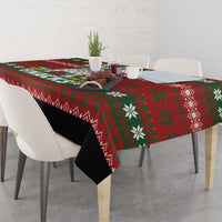Bulldog Snacks Christmas Tablecloth They Know You Have Snacks - Wonder Print Shop
