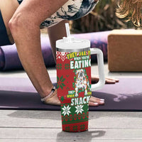 Bulldog Snacks Christmas Tumbler With Handle They Know You Have Snacks - Wonder Print Shop