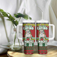 Bulldog Snacks Christmas Tumbler With Handle They Know You Have Snacks - Wonder Print Shop