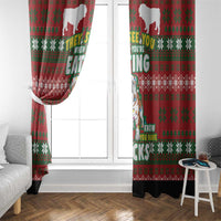 Bulldog Snacks Christmas Window Curtain They Know You Have Snacks - Wonder Print Shop