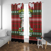 Bulldog Snacks Christmas Window Curtain They Know You Have Snacks - Wonder Print Shop