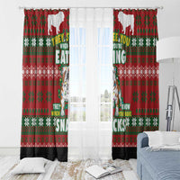 Bulldog Snacks Christmas Window Curtain They Know You Have Snacks - Wonder Print Shop
