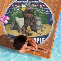 Bear Christmas Beach Blanket Camping I Hate People - Wonder Print Shop