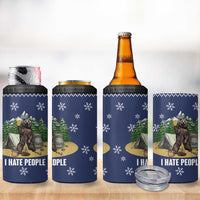 Bear Christmas 4 in 1 Can Cooler Tumbler Camping I Hate People - Wonder Print Shop