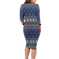 Bear Christmas Family Matching Long Sleeve Bodycon Dress and Hawaiian Shirt Camping I Hate People - Wonder Print Shop