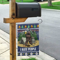Bear Christmas Garden Flag Camping I Hate People - Wonder Print Shop