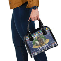Bear Christmas Shoulder Handbag Camping I Hate People