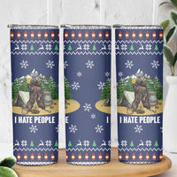 Bear Christmas Skinny Tumbler Camping I Hate People - Wonder Print Shop