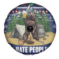 Bear Christmas Spare Tire Cover Camping I Hate People - Wonder Print Shop