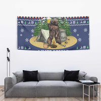 Bear Christmas Tapestry Camping I Hate People - Wonder Print Shop