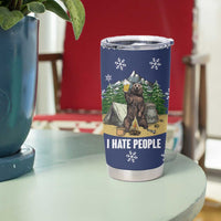 Bear Christmas Tumbler Cup Camping I Hate People - Wonder Print Shop