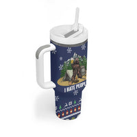 Bear Christmas Tumbler With Handle Camping I Hate People - Wonder Print Shop
