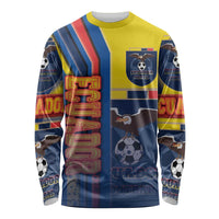 Ecuador Football Long Sleeve Shirt La Tricolor Soccer - Road To Champion - Wonder Print Shop