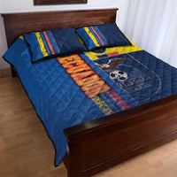 Ecuador Football Quilt Bed Set La Tricolor Soccer - Road To Champion - Wonder Print Shop