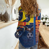 Ecuador Football Women Casual Shirt La Tricolor Soccer - Road To Champion - Wonder Print Shop