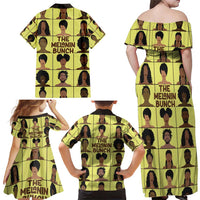 The Melanin Bunch Family Matching Off Shoulder Maxi Dress and Hawaiian Shirt Africa Black People