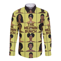 The Melanin Bunch Long Sleeve Button Shirt Africa Black People