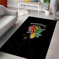 Power in Our Roots Area Rug Unapologetically Black African