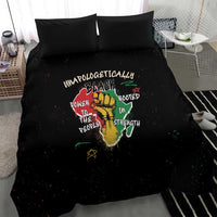 Power in Our Roots Bedding Set Unapologetically Black African