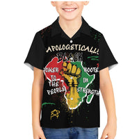 Power in Our Roots Family Matching Mermaid Dress and Hawaiian Shirt Unapologetically Black African