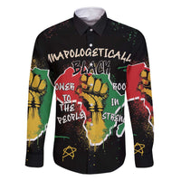 Power in Our Roots Family Matching Off Shoulder Short Dress and Hawaiian Shirt Unapologetically Black African