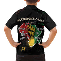 Power in Our Roots Family Matching Tank Maxi Dress and Hawaiian Shirt Unapologetically Black African