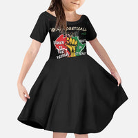 Power in Our Roots Kid Short Sleeve Dress Unapologetically Black African