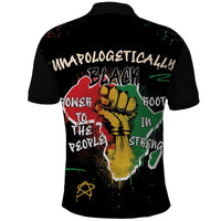 Power in Our Roots Polo Shirt Unapologetically Black African