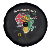Power in Our Roots Spare Tire Cover Unapologetically Black African - Wonder Print Shop