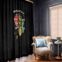 Power in Our Roots Window Curtain Unapologetically Black African - Wonder Print Shop