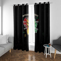Power in Our Roots Window Curtain Unapologetically Black African - Wonder Print Shop