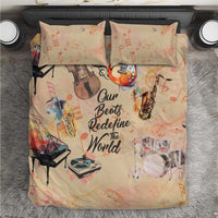 Our Beats Redefine The World African Bedding Set