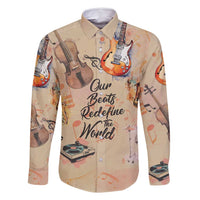 Our Beats Redefine The World African Family Matching Off Shoulder Short Dress and Hawaiian Shirt
