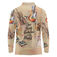 Our Beats Redefine The World African Long Sleeve Polo Shirt