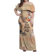 Our Beats Redefine The World African Off Shoulder Maxi Dress