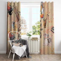 Our Beats Redefine The World African Window Curtain