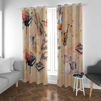 Our Beats Redefine The World African Window Curtain