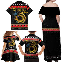 Butterfly Christmas Yall Family Matching Off Shoulder Maxi Dress and Hawaiian Shirt You Are My Sunshine - Wonder Print Shop