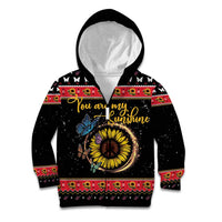Butterfly Christmas Yall Kid Hoodie You Are My Sunshine - Wonder Print Shop