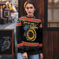 Butterfly Christmas Yall Ugly Christmas Sweater You Are My Sunshine - Wonder Print Shop