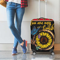 Butterfly Christmas Yall Luggage Cover You Are My Sunshine - Wonder Print Shop