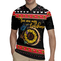 Butterfly Christmas Yall Rugby Jersey You Are My Sunshine - Wonder Print Shop