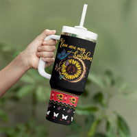 Butterfly Christmas Yall Tumbler With Handle You Are My Sunshine - Wonder Print Shop