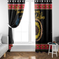 Butterfly Christmas Yall Window Curtain You Are My Sunshine - Wonder Print Shop