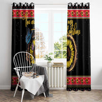 Butterfly Christmas Yall Window Curtain You Are My Sunshine - Wonder Print Shop