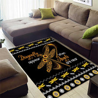 Dragonfly Sunflower Area Rug Dragonfly Appear When Angels Are Near - Wonder Print Shop