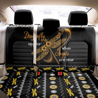 Dragonfly Sunflower Back Car Seat Cover Dragonfly Appear When Angels Are Near - Wonder Print Shop