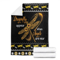 Dragonfly Sunflower Blanket Dragonfly Appear When Angels Are Near
